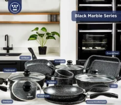 Westinghouse Pannenset Black Marble (Grillpan 28 Cm + Wokpan ø 30 Cm) - Inductie En Alle Andere Warmtebronnen -Westinghouse 1200x1036 1