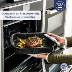 Westinghouse Ovenschaal Braadslede - Ø 30 Cm - Zwart Marmer -Westinghouse 1200x1200 62