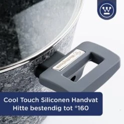 Westinghouse Kookpan/Braadpan Inductie - Ø 28 Cm - Grijs Graniet - Met Deksel - PFOA Vrij 11 Westinghouse Kookpan/Braadpan Inductie - Ø 28 Cm - Grijs Graniet - Met Deksel - PFOA Vrij -Westinghouse 1200x1200 68