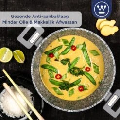 Westinghouse Kookpan/Braadpan Inductie - Ø 28 Cm - Grijs Graniet - Met Deksel - PFOA Vrij 15 Westinghouse Kookpan/Braadpan Inductie - Ø 28 Cm - Grijs Graniet - Met Deksel - PFOA Vrij -Westinghouse 1200x1200 70