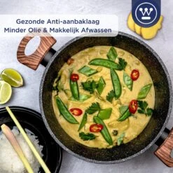 Westinghouse Kookpan/Braadpan Inductie - Ø 24 Cm - Zwart Marmer - Speciale Editie -Westinghouse 1200x1200 9