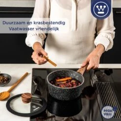Westinghouse Steelpan Inductie - Ø 20 Cm - Zwart Marmer - Speciale Editie -Westinghouse 1200x1200 91