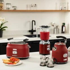 Westinghouse Retro Waterkoker + Broodrooster 2 Sleuven + Blender - Rood -Westinghouse 1200x1200 134