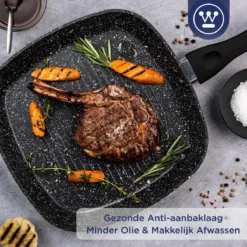 Westinghouse Pannenset Black Marble (Grillpan 28 Cm + Wokpan ø 30 Cm) - Inductie En Alle Andere Warmtebronnen -Westinghouse 1200x1200 79