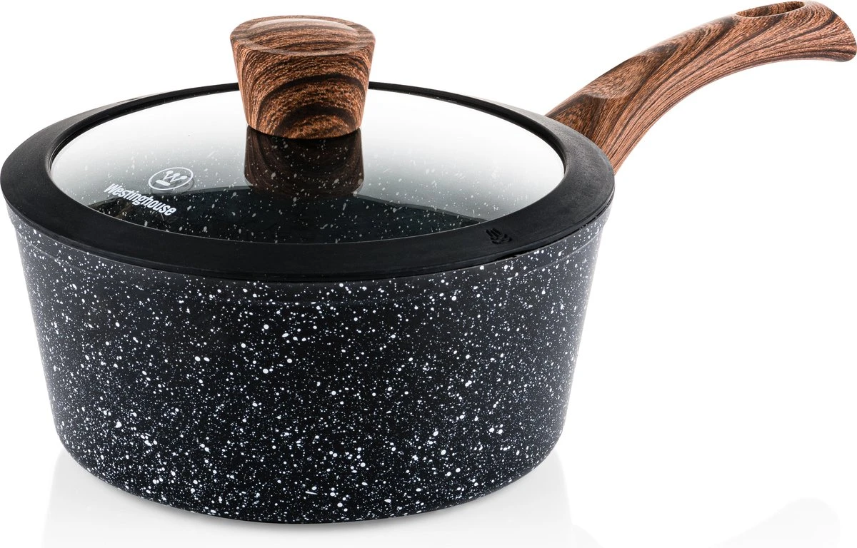 Westinghouse Pannenset Marble Wood (Braadpan ø 28 Cm + Steelpan ø 20 Cm) - Inductie En Alle Andere Warmtebronnen 7 Westinghouse Pannenset Marble Wood (Braadpan ø 28 Cm + Steelpan ø 20 Cm) - Inductie En Alle Andere Warmtebronnen - Afbeelding 7