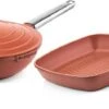 Westinghouse Pannenset Performance (Wokpan + Grillpan) ø 28 Cm - Rood - Inductie En Alle Andere Warmtebronnen