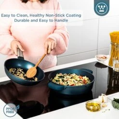 Westinghouse Hapjespan Performance - Bravery Blue - ø 28 Cm / 4.1 Liter - Standaard Anti-aanbaklaag 13 Westinghouse Hapjespan Performance - Bravery Blue - ø 28 Cm / 4.1 Liter - Standaard Anti-aanbaklaag -Westinghouse WCCC0095L28BL 4