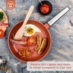 Westinghouse Koekenpan Performance - Rebel Red - ø 24 Cm - Standaard Anti-aanbaklaag -Westinghouse WCFP0095024OR 2