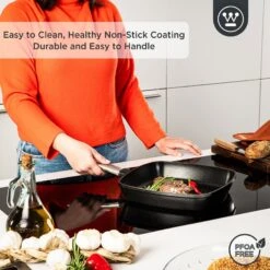 Westinghouse Grillpan Performance - Blissful Black - 28 X 28 Cm - Standaard Anti-aanbaklaag -Westinghouse WCFP0095G28BK 4