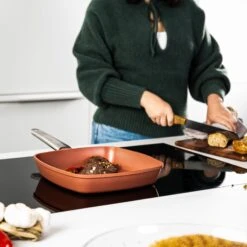 Westinghouse Grillpan Performance - Rebel Red - 28 X 28 Cm - Standaard Anti-aanbaklaag -Westinghouse WCFP0095G28OR 7