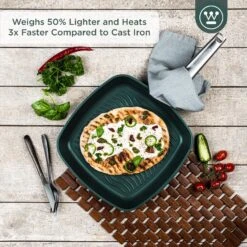 Westinghouse Grillpan Performance - Gracious Green - 28 X 28 Cm - Standaard Anti-aanbaklaag -Westinghouse WCFP0095G28SG 2