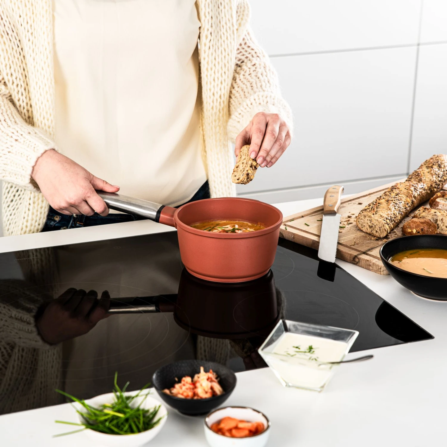 Westinghouse Steelpan Performance - Rebel Red - ø 18 Cm / 1.9 Liter 11 Westinghouse Steelpan Performance - Rebel Red - ø 18 Cm / 1.9 Liter - Afbeelding 11