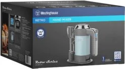 Westinghouse Handmixer Retro Collections - 6 Standen - Blauw - WKHM250BU 5 Westinghouse Handmixer Retro Collections - 6 Standen - Blauw - WKHM250BU -Westinghouse WKHM250BU Hand Mixer BLUE BOX