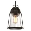 Westinghouse Brynn One-Light Outdoor Wall Fixture, Oil Rubbed Bronze Finish With Highlights And Clear Seeded Glass