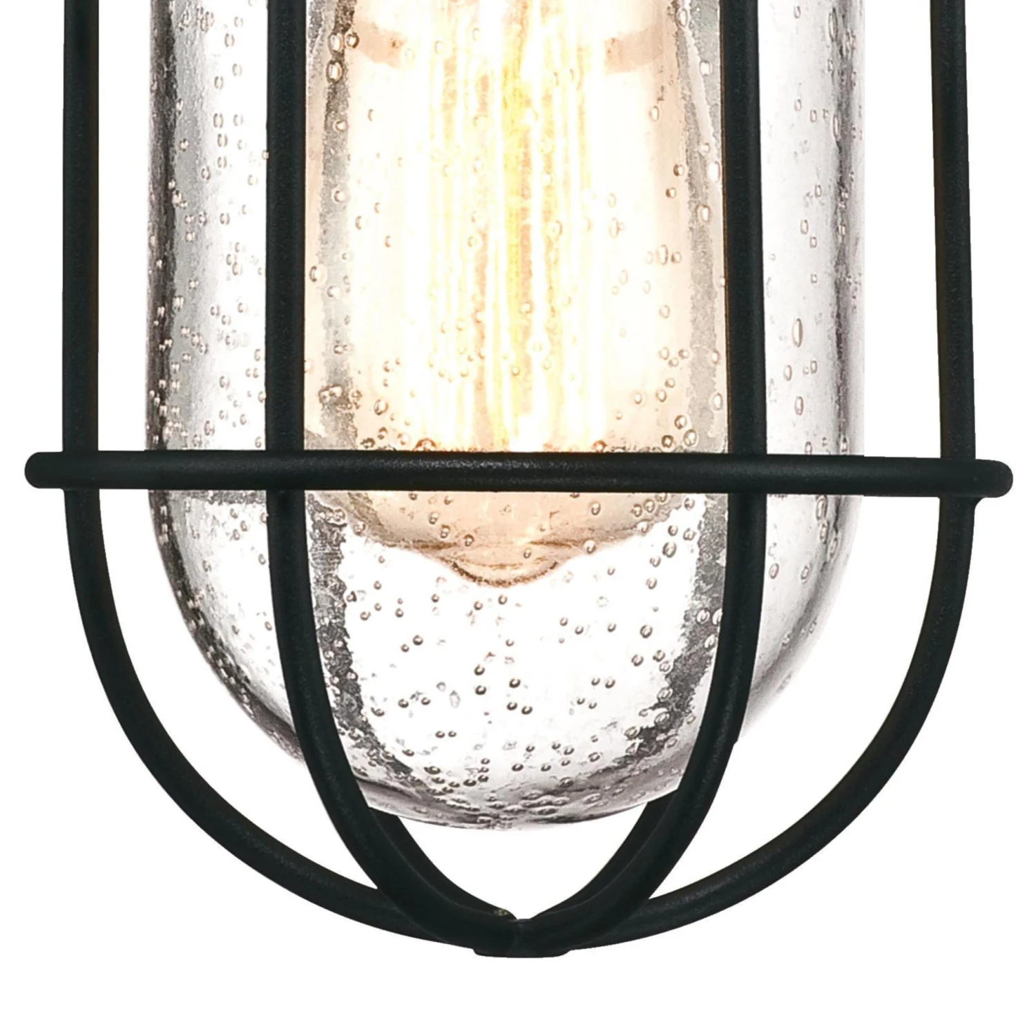 Westinghouse Crestview One-Light Outdoor Pendant, Textured Black Finish With Clear Seeded Glass - 1-Light 1 Westinghouse Crestview One-Light Outdoor Pendant, Textured Black Finish With Clear Seeded Glass - 1-Light