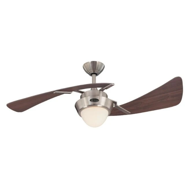 Westinghouse Harmony Indoor Ceiling Fan W/Light, 48 In. Brushed Nickel 2 Westinghouse Harmony Indoor Ceiling Fan W/Light, 48 In. Brushed Nickel - Afbeelding 2