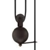 Westinghouse Iron Hill One-Light Indoor Pulley Pendant, Oil Rubbed Bronze Finish With Highlights - 1-Light