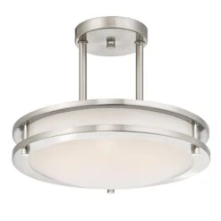 Westinghouse Lauderdale 11-7/8-Inch Dimmable LED Indoor Semi-Flush Mount Ceiling Fixture -Westinghouse Westinghouse Lauderdale 11 7 8 Inch Dimmable LED Indoor Semi Flush Mount Ceiling Fixture 2 scaled