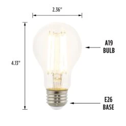 Westinghouse Lighting 10-Watt (100-Watt Equivalent) Clear A19 Dimmable Filament LED Light Bulb, Medium Base, 6 Pack - 6-Pack 8 Westinghouse Lighting 10-Watt (100-Watt Equivalent) Clear A19 Dimmable Filament LED Light Bulb, Medium Base, 6 Pack - 6-Pack -Westinghouse Westinghouse Lighting 10 Watt 28100 Watt Equivalent29 Clear A19 Dimmable Filament LED Light Bulb2C Medium Base2C 6 Pack 3 scaled