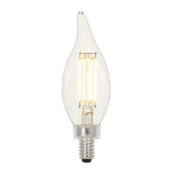 Westinghouse Lighting 4.5 Watt (60 Watt Equivalent) Clear CA11 Dimmable Filament LED Light Bulb, Candelabra Base, 6 Pack -Westinghouse Westinghouse Lighting 4.5 Watt 2860 Watt Equivalent29 Clear CA11 Dimmable Filament LED Light Bulb2C Candelabra Base2C 6 Pack 2 scaled