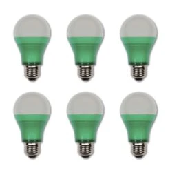 Westinghouse Lighting 40-Watt Equivalent Colored Omni A19 LED Party Bulb, Medium Base, 6 Pack - 6-Pack -Westinghouse Westinghouse Lighting 40 Watt Equivalent Colored Omni A19 LED Party Bulb2C Medium Base2C 6 Pack 4