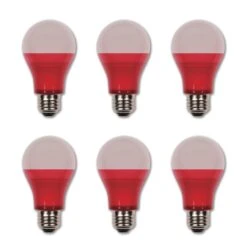Westinghouse Lighting 40-Watt Equivalent Colored Omni A19 LED Party Bulb, Medium Base, 6 Pack - 6-Pack -Westinghouse Westinghouse Lighting 40 Watt Equivalent Colored Omni A19 LED Party Bulb2C Medium Base2C 6 Pack 6 scaled