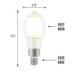 Westinghouse Lighting 65 Watt (400 Watt HID Equivalent) Daylight ED37 High Lumen LED Light Bulb, EX39 Mogul Base, 6 Pack 9 Westinghouse Lighting 65 Watt (400 Watt HID Equivalent) Daylight ED37 High Lumen LED Light Bulb, EX39 Mogul Base, 6 Pack -Westinghouse Westinghouse Lighting 65 Watt 28400 Watt HID Equivalent29 Daylight ED37 High Lumen LED Light Bulb2C EX39 Mogul Base2C 6 Pack 4 scaled