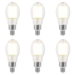 Westinghouse Lighting 65 Watt (400 Watt HID Equivalent) Daylight ED37 High Lumen LED Light Bulb, EX39 Mogul Base, 6 Pack