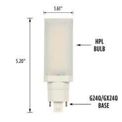 Westinghouse Lighting 9-Watt (26-Watt Equivalent) Direct Install 3500K Dimmable LED Light Bulb, G24Q/GX24Q Base, 6 Pack -Westinghouse Westinghouse Lighting 9 Watt 2826 Watt Equivalent29 Direct Install 3500K Dimmable LED Light Bulb2C G24Q GX24Q Base2C 6 Pack 3 scaled