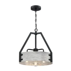 Westinghouse Lighting Callowhill Three Light Indoor Chandelier - 3-Light 8 Westinghouse Lighting Callowhill Three Light Indoor Chandelier - 3-Light -Westinghouse Westinghouse Lighting Callowhill Three Light Indoor Chandelier2C Matte Black and Antique Ash Finish 2 scaled