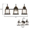 Westinghouse Lighting Cindy Three-Light Oil-Rubbed Bronze And Barnwood Indoor Wall Fixture