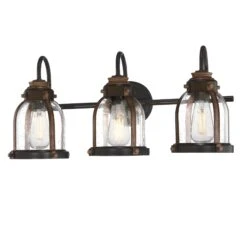 Westinghouse Lighting Cindy Three-Light Oil-Rubbed Bronze And Barnwood Indoor Wall Fixture 9 Westinghouse Lighting Cindy Three-Light Oil-Rubbed Bronze And Barnwood Indoor Wall Fixture -Westinghouse Westinghouse Lighting Cindy Three Light Oil Rubbed Bronze and Barnwood Indoor Wall Fixture 3