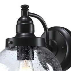 Westinghouse Lighting Eddystone One Light Outdoor Wall Fixture, Matte Black Finish, Clear Seeded Glass - 1-Light -Westinghouse Westinghouse Lighting Eddystone One Light Outdoor Wall Fixture2C Matte Black Finish2C Clear Seeded Glass 4 scaled