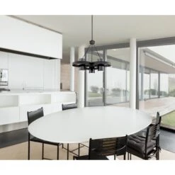 Westinghouse Lighting Exton Three-Light Indoor Chandelier, Distressed Aluminum Finish With Gun Metal Shades -Westinghouse Westinghouse Lighting Exton Three Light Indoor Chandelier2C Distressed Aluminum Finish with Gun Metal Shades 4 scaled