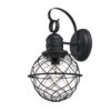 Westinghouse Lighting Fells Point One-Light Outdoor Wall Fixture, Textured Black Finish With Clear Seeded Glass