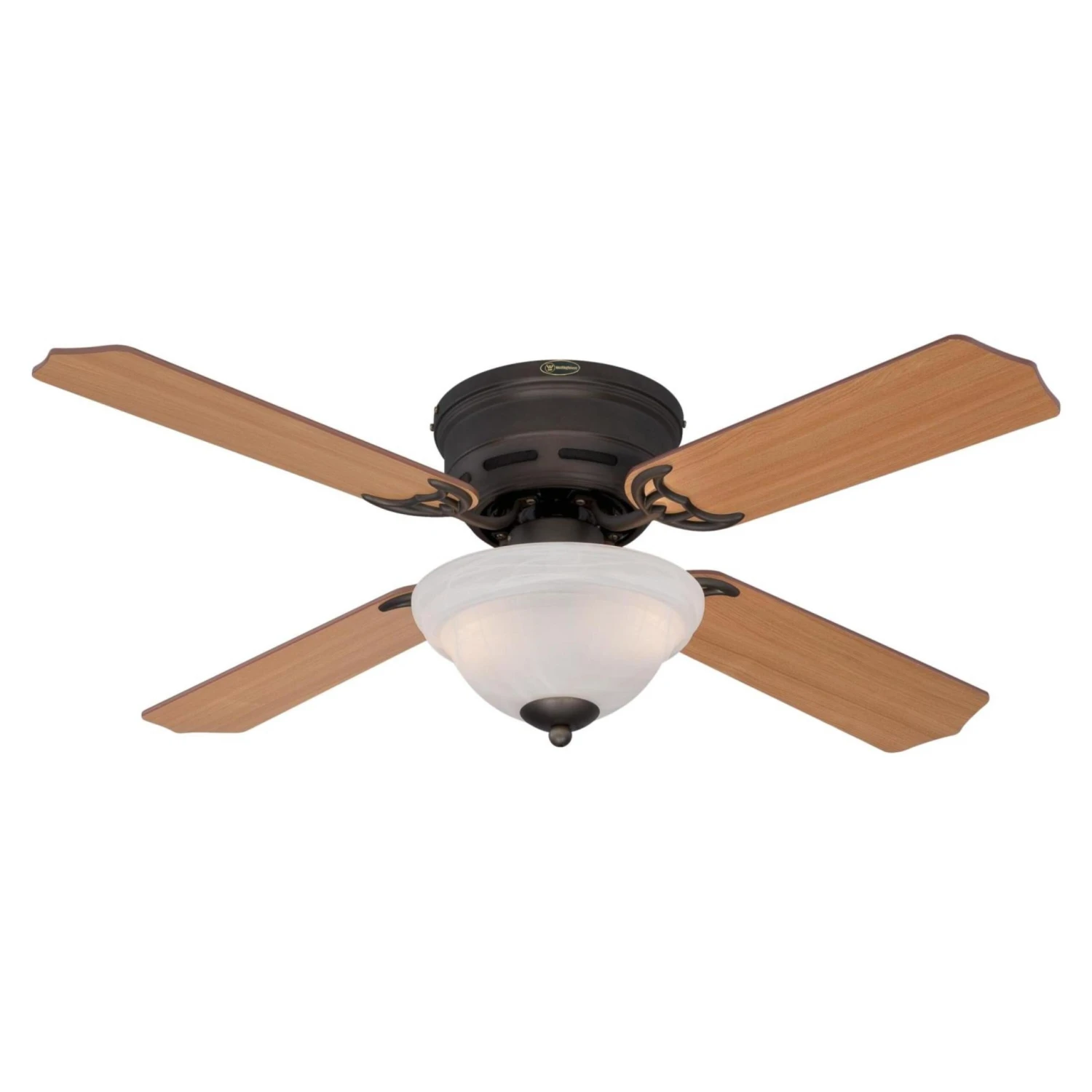 Westinghouse Lighting Hadley 42-Inch 4-Blade Indoor Ceiling Fan With Dimmable LED Light And White Alabaster Bowl 11 Westinghouse Lighting Hadley 42-Inch 4-Blade Indoor Ceiling Fan With Dimmable LED Light And White Alabaster Bowl - Afbeelding 11
