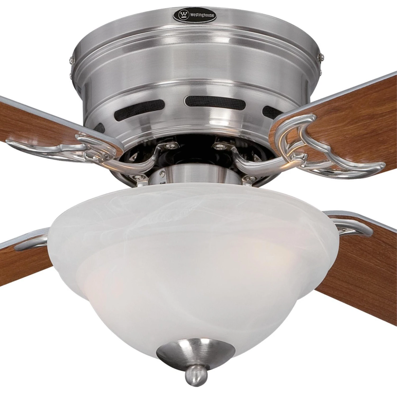 Westinghouse Lighting Hadley 42-Inch 4-Blade Indoor Ceiling Fan With Dimmable LED Light And White Alabaster Bowl 5 Westinghouse Lighting Hadley 42-Inch 4-Blade Indoor Ceiling Fan With Dimmable LED Light And White Alabaster Bowl - Afbeelding 5