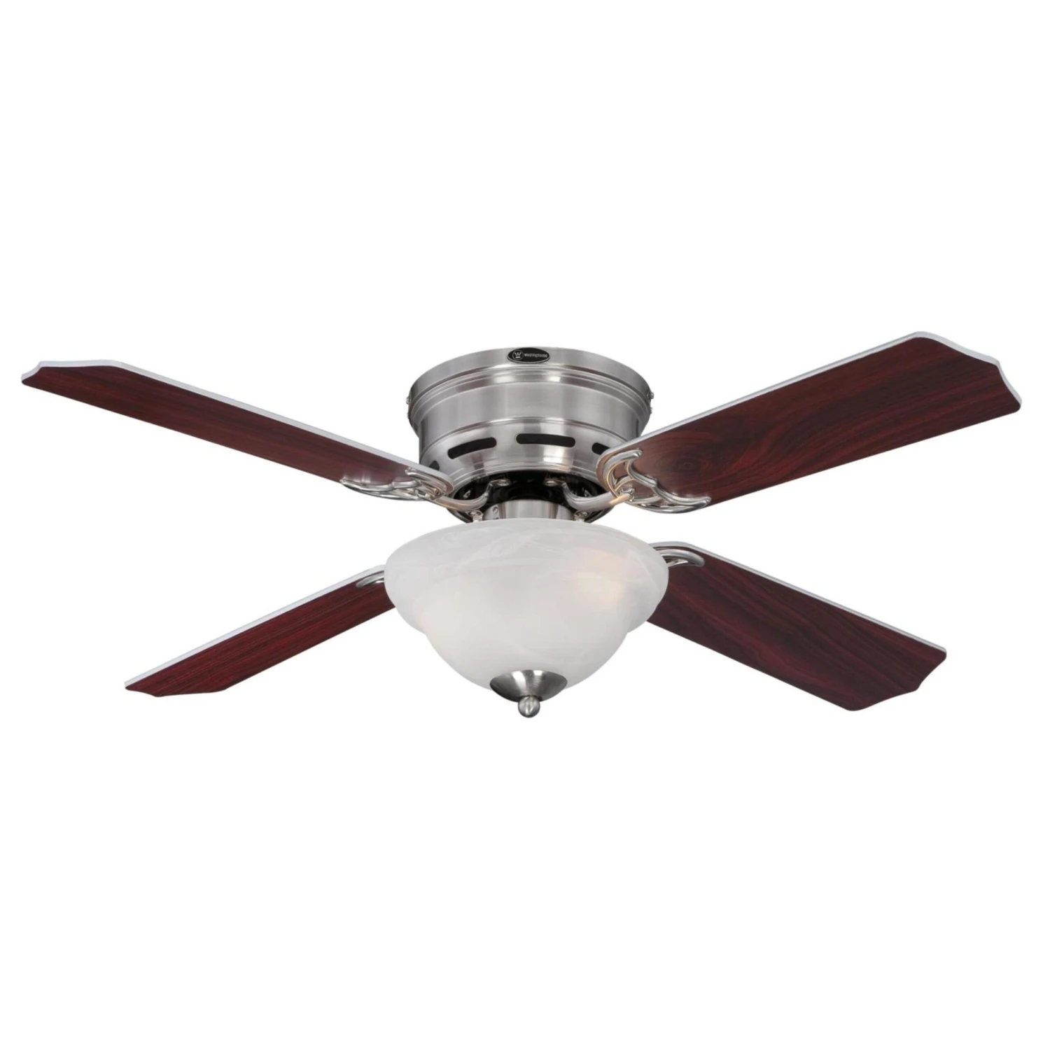 Westinghouse Lighting Hadley 42-Inch 4-Blade Indoor Ceiling Fan With Dimmable LED Light And White Alabaster Bowl 6 Westinghouse Lighting Hadley 42-Inch 4-Blade Indoor Ceiling Fan With Dimmable LED Light And White Alabaster Bowl - Afbeelding 6