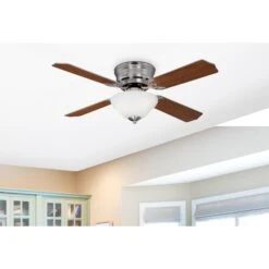 Westinghouse Lighting Hadley 42-Inch 4-Blade Indoor Ceiling Fan With Dimmable LED Light And White Alabaster Bowl 17 Westinghouse Lighting Hadley 42-Inch 4-Blade Indoor Ceiling Fan With Dimmable LED Light And White Alabaster Bowl -Westinghouse Westinghouse Lighting Hadley 42 Inch 4 Blade Indoor Ceiling Fan with Dimmable LED Light and White Alabaster Bowl 6