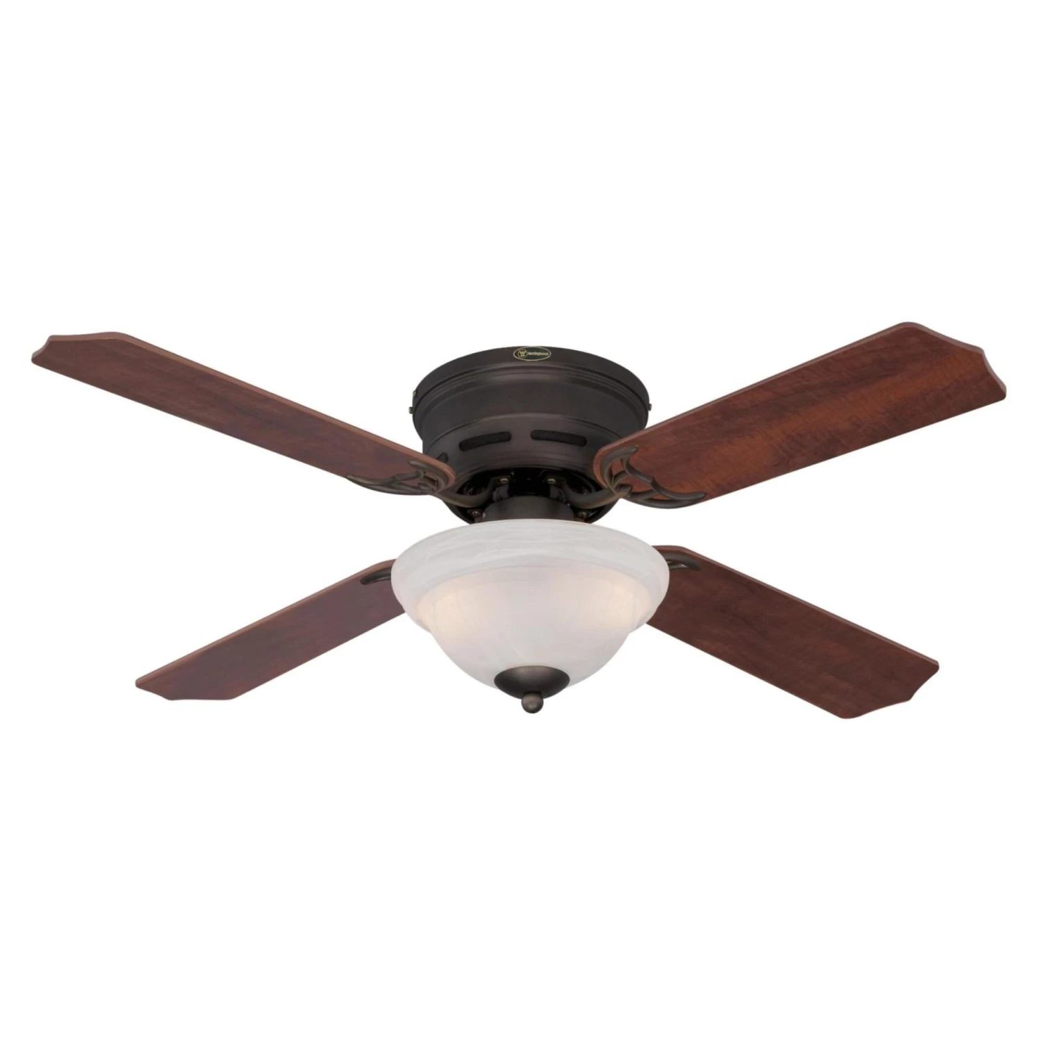 Westinghouse Lighting Hadley 42-Inch 4-Blade Indoor Ceiling Fan With Dimmable LED Light And White Alabaster Bowl 8 Westinghouse Lighting Hadley 42-Inch 4-Blade Indoor Ceiling Fan With Dimmable LED Light And White Alabaster Bowl - Afbeelding 8