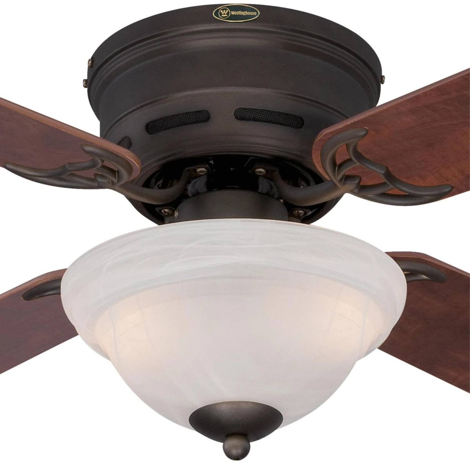 Westinghouse Lighting Hadley 42-Inch 4-Blade Indoor Ceiling Fan With Dimmable LED Light And White Alabaster Bowl 10 Westinghouse Lighting Hadley 42-Inch 4-Blade Indoor Ceiling Fan With Dimmable LED Light And White Alabaster Bowl - Afbeelding 10