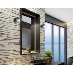 Westinghouse Lighting Hyson Three Light Wall Fixture, Matte Black Finish, Clear Glass -Westinghouse Westinghouse Lighting Hyson Three Light Wall Fixture2C Matte Black Finish2C Clear Glass 8 scaled