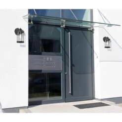 Westinghouse Lighting Kezia One Light Outdoor Wall Fixture, Textured Black And Industrial Steel Finish, Clear Glass - 1-Light