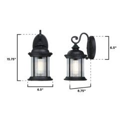 Westinghouse Lighting New Haven One Light Outdoor Wall Fixture, Textured Black Finish, Clear Ribbed Glass - 1-Light 13 Westinghouse Lighting New Haven One Light Outdoor Wall Fixture, Textured Black Finish, Clear Ribbed Glass - 1-Light -Westinghouse Westinghouse Lighting New Haven One Light Outdoor Wall Fixture2C Textured Black Finish2C Clear Ribbed Glass 6 scaled