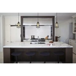 Westinghouse Lighting Nolan One-Light Indoor Mini Pendant With Turn Knob, Oil Rubbed Bronze Finish With Cage Shade - 1-Light -Westinghouse Westinghouse Lighting Nolan One Light Indoor Mini Pendant with Turn Knob2C Oil Rubbed Bronze Finish with Cage Shade 2