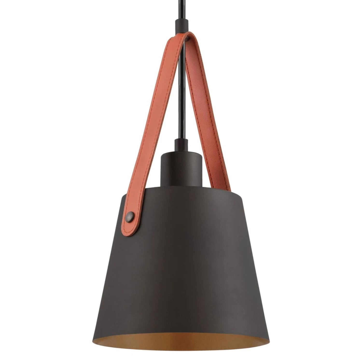 Westinghouse Lighting Pasco One Light Indoor Mini Pendant, Black-Bronze Finish With Leather Strap - 1-Light 4 Westinghouse Lighting Pasco One Light Indoor Mini Pendant, Black-Bronze Finish With Leather Strap - 1-Light - Afbeelding 4