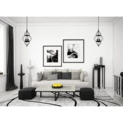 Westinghouse Lighting Salma Four-Light Indoor Chandelier, Matte Black Finish