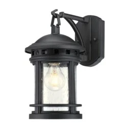 Westinghouse Lighting Sargut One-Light Outdoor Wall Fixture, Textured Black Finish With Clear Seeded Glass 7 Westinghouse Lighting Sargut One-Light Outdoor Wall Fixture, Textured Black Finish With Clear Seeded Glass -Westinghouse Westinghouse Lighting Sargut One Light Outdoor Wall Fixture2C Textured Black Finish with Clear Seeded Glass 2