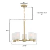 Westinghouse Lighting Sylvestre Five Light Indoor Chandelier, Champagne Brass Finish - 5-Light