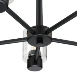 Westinghouse Lighting Sylvestre Five-Light Matte Black Indoor Chandelier -Westinghouse Westinghouse Lighting Sylvestre Five Light Matte Black Indoor Chandelier 4